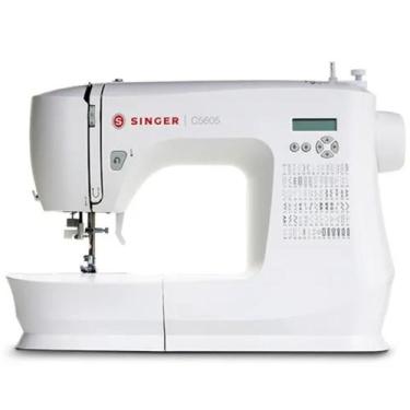 Imagem de Máquina de Costura Singer C5605 100 pontos e Display LCD 127V Branca, 