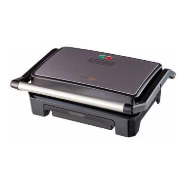Imagem de Grill E Sanduicheira Elétrica Tipo Prensa Black+decker 750w 127v, Pret