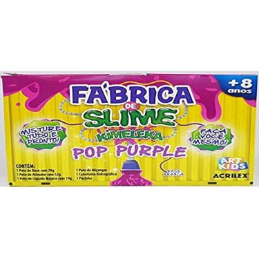 Imagem de Kit Para Fazer Slime Da Acrilex Kimeleca Pop Purple