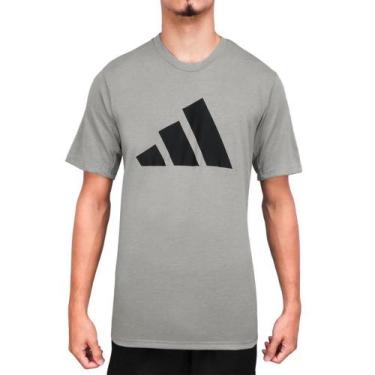 Imagem de Camiseta Adidas Tr-Es Fr Logo T Cinza E Preta