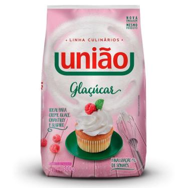 Imagem de 5 Pacotes De Açúcar Confeiteiro Glaçúcar 500g - União