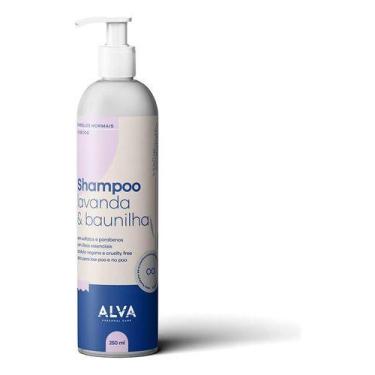 Imagem de Shampoo Cabelos Normais E Secos - Lavanda E Baunilha Alva 250ml - Alva