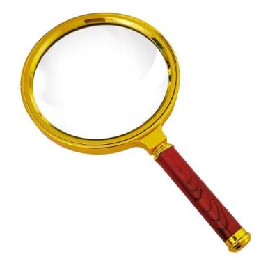 Imagem de Lupa Decorativa Leitura Luxo Dourada 10x19x2cm Metal / Vidro - Lila Ho