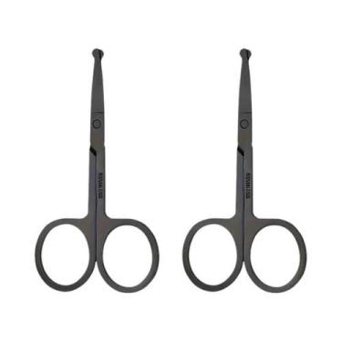 Imagem de Tesoura De Precisão De Aço Inoxidável Para Barba, Cabelo Facial, Ponta