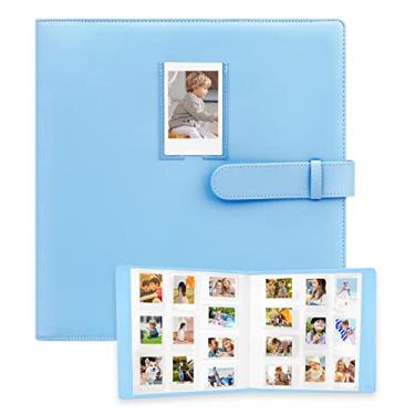Imagem de Ruibytree Álbum De Fotos Com 640 Bolsos Para Câmeras Instantâneas Fujifilm Instax Mini 12, 11, 9, 99, 8+, 8, 40 Evo Liplay, Polaroid Snap/Pic-300/Z2300/Socialmatic E Impressora Zip (Azul)