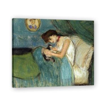 Imagem de Murais Woman With Cat Diego Rivera – Arte de realismo socialista mexicano, muralista do século 1366, coleção clássica do museu de Nova York para decoração de casa 50 x 60 cm