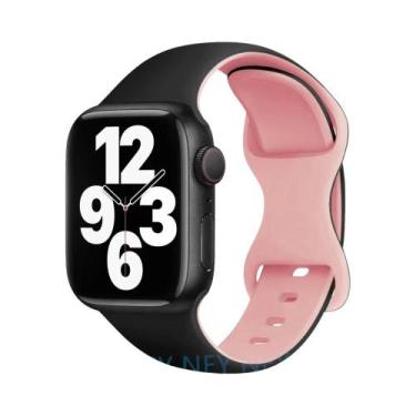 Imagem de Pulseira De Silicone De 45mm 44mm 40mm 41mm 49mm 38mm 42mm Para Apple 