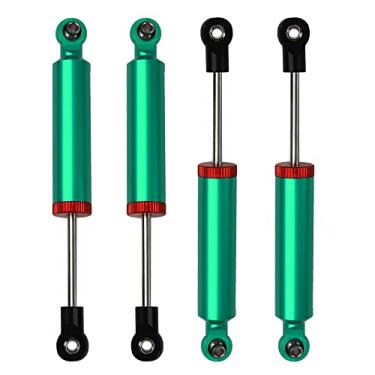Imagem de 4 peças RC Car Shocks Absorbe choque interno mola amortecedora peças de atualização compatíveis com Axial SCX10 Traxxas TRX4 Redcat Tamiya 1/10 RC Crawler (distância do orifício: 100 mm, verde)