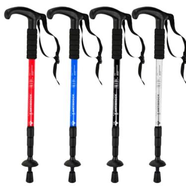 Imagem de Bastão De Caminhada Ajustável Portátil E Resistente De Trilhas Com Haste De Alumínio Para Montanhismo Trekking Com Alça De Pulso 65 a 135 cm - Cores Aleatórias