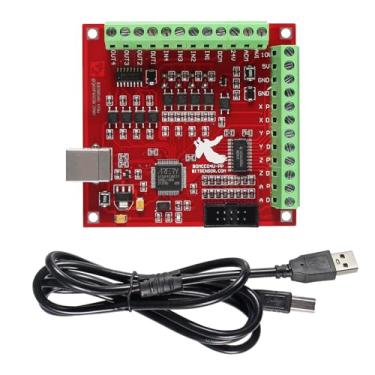 Imagem de DWEII Placa De Interface Usb Mach3, Controladora Movimento 100 Khz, Cnc 4 Eixos Para Servomotores E Motores Passo, Dispositivos Entrada Interruptor Limite, Compatível Com Notebooks Tablets