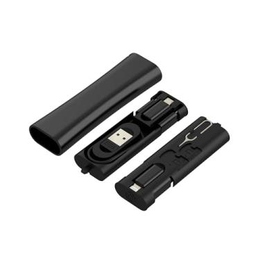 Imagem de Kit de adaptador de viagem de cabo de carregamento USB C de 60 W (5 em 1) para Apple iPhone Micro USB transferência de dados Lightning 27W carregador rápido de energia Android compatível com Samsung