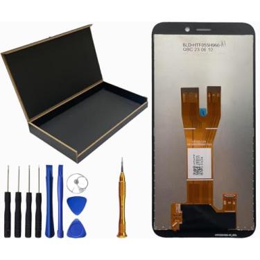 Imagem de SECRETIGER Tela LCD sensível ao toque digitalizador de substituição para tela LCD inteligente Cricket Debut SL101AE