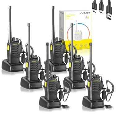 Imagem de Walkie Talkie JUCJET 888HD, versão de atualização, 16 canais, pacote c