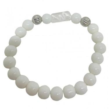 Imagem de Pulseira Iansã Firma Cristal Branco Balé E Silicone - Lua Mística - 10
