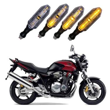 Imagem de Kit 4 Setas Sequenciais P26 S Honda CB 1300R Super Four 2004 2005 2006