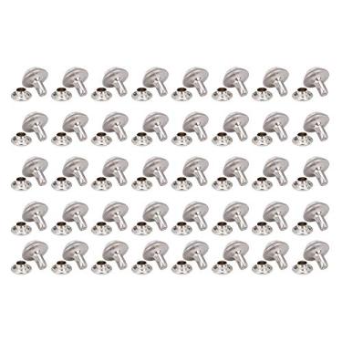 Imagem de 40pcs turquesa rebite parafuso rebites 8mm metal stups couro artesanato stud espinhos pulseira roupas decoração para bricolage couro roupas saco sapatos artesanato decoração (7)