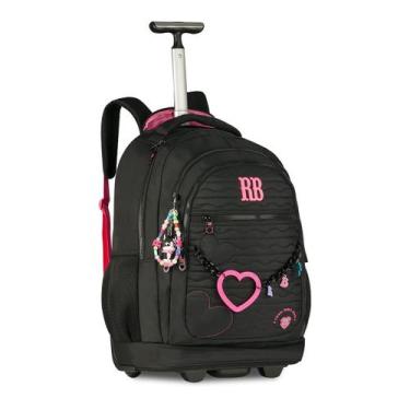 Imagem de Mochila Escolar Rebecca Bonbon Bolsa Carrinho Feminina - Clio, Preto