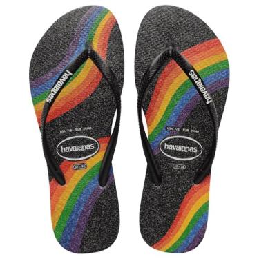 Imagem de Chinelo Slim Pride, Havaianas, Feminino, Preto, 45-46