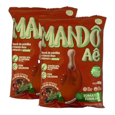 Imagem de Kit 2X: Biscoito de Polvilho Tomate e Tomilho Mandô Aê 40g