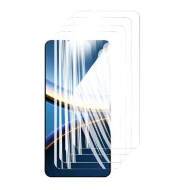 Imagem de Protetor de tela 4 peças para Xiaomi Poco F7 Pro, vidro temperado HD cristal 9H alumínio de alta qualidade antirriscos capa amigável impressão digital (HD)