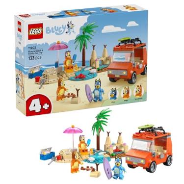 Imagem de LEGO Bluey - Viagem de Carro em Família e Praia de Bluey 133 Peças - 4111111202
