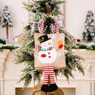 Imagem de Decoração de Natal para véspera de Natal, bolsa de maçã, bolsa infantil para presente de doces (cor 4)