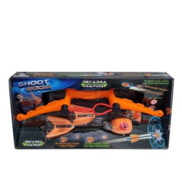 Imagem de Arco para Lançar Flechas com Ventosa e Sonoro Shoot Boom Laranja - Pol