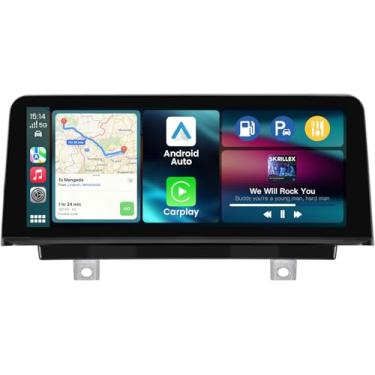 Imagem de Unidade principal Android de 8 + 128 GB para BMW F30 F31 F32 2012-2017 – CarPlay sem fio e Android Auto, kit de retrofit NBT CIC compatível com 320i/328i/335i, navegação GPS