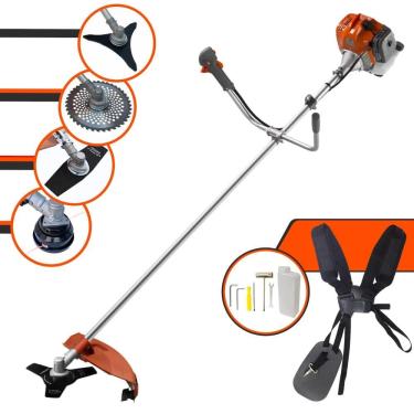 Imagem de Cortador de Grama À Gasolina Tekna RL430ACNTK 43cc 1,7HP 2T Completa Com Carretel de Nylon + Faca 2 Pontas + Faca 3 Pontas + Faca 40 Dentes de Vídea