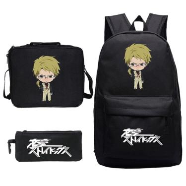Imagem de Conjunto de mochilas Bungos Strays Dogs Satchel Anime Printed Kids