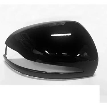 Imagem de Asa de cobertura para Benz W205 Classe C 2015-2020 espelhos reversos, tampa da tampa do espelho lateral da porta, carcaça do espelho de asa (Wh L)