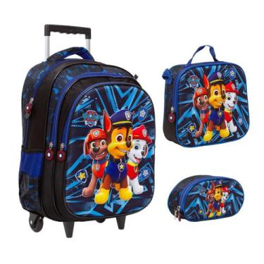 Imagem de Kit Mochila Infantil Patrulha Canina Rodinha Com Lancheira - TOYS 2U