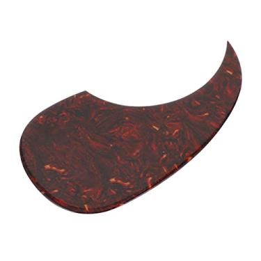Imagem de Cryfokt Guitarra Acústica Pickguard Vermelho PVC Plástico Placa Protetora Espessada para Decoração de Guitarra Material: PVC Cor: Vermelho