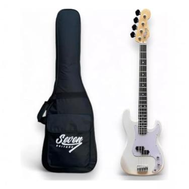 Imagem de Contrabaixo Precision Bass Seven SPB-47 Wh Branco 4c Com Bag
