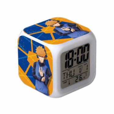 Imagem de Despertador digital LED Blues Locks Square 8x8x8cm