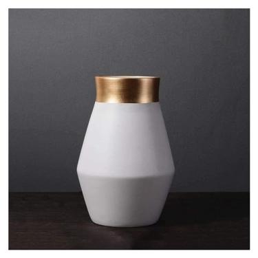 Imagem de Vaso decoração de vaso boca design estilos de decoração de forma perfeita corpo garrafa cerâmica resistente para flores (20 * 32 cm) decorações de casa