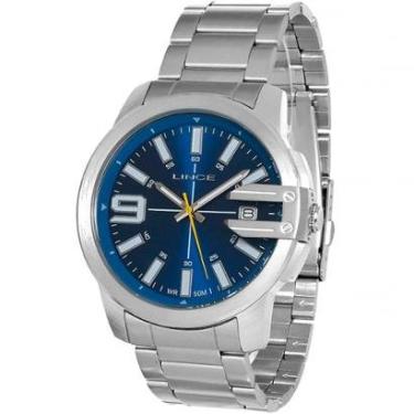 Imagem de Relogio Masculino Lince Preto Aço Garantia Calendario-Masculino