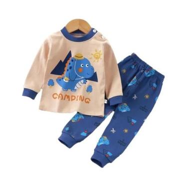 Imagem de Conjuntos De Pijamas De Animais Unissex Para Crianças, Roupas De Dormi