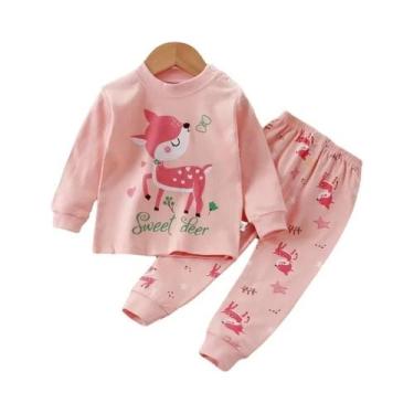 Imagem de Conjuntos De Pijamas De Animais Unissex Para Crianças, Roupas De Dormi