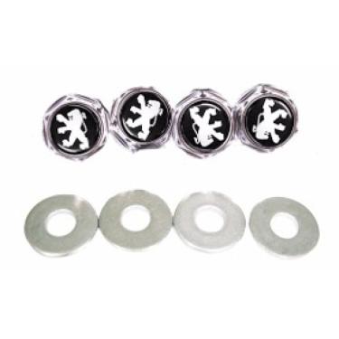 Imagem de Parafusos De Placa Logomarca Emblema Peugeot