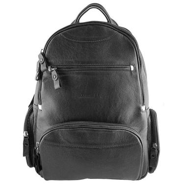 Imagem de Mochila Executiva Couro Grande Masculina Expopelly 060 Preta
