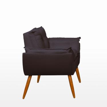 Imagem de Kit 02 Cadeiras Poltronas Opala Suede Luxo Promoção Cor:cinza