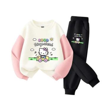 Imagem de Conjunto De Agasalho Hello Kitty Para Menina Bebê, Roupas De Outono Pa