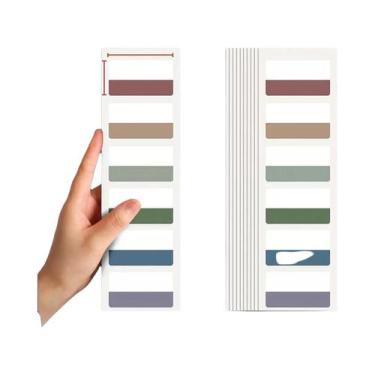 Imagem de Etiquetas Adesivas De Cores Claras 420pcs 3 Tamanhos 6 Cores Escrevíve