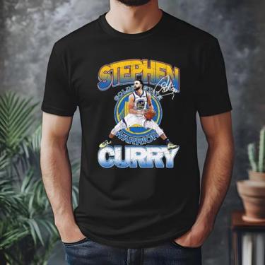 Imagem de Camiseta Stephen Curry Exclusiva 100% Algodão - Estamparia & Co, Preto