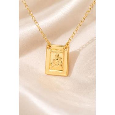 Imagem de Escapulário Folheado Ouro 18k Nossa Senhora Joia Original