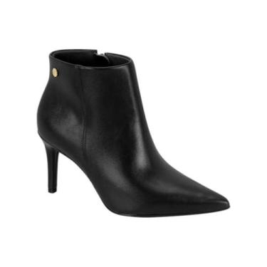 Imagem de Bota Feminina Cano Curto Salto Fino Bico Fino Vizzano 3112.100 - Preto