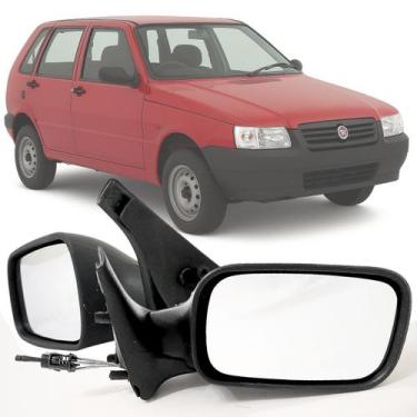 Imagem de Par Espelho Retrovisor Fiat Uno Fire 2001 2002 2003 2004 4 Portas Regu