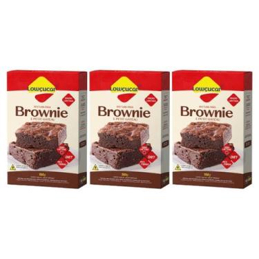 Imagem de Kit 3 mistura brownie e petit gateau diet zero 150g lowçucar