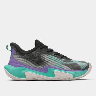 Imagem de Tênis Under Armour Layup Masculino, Preto, Roxo, 40